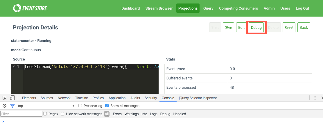 Projections Debugging Part 1